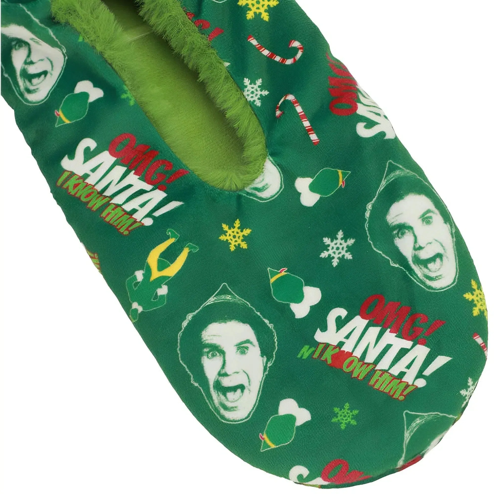 Elf The Movie - Buddy the Elf Reversible Christmas Slipper Socks - Bioworld