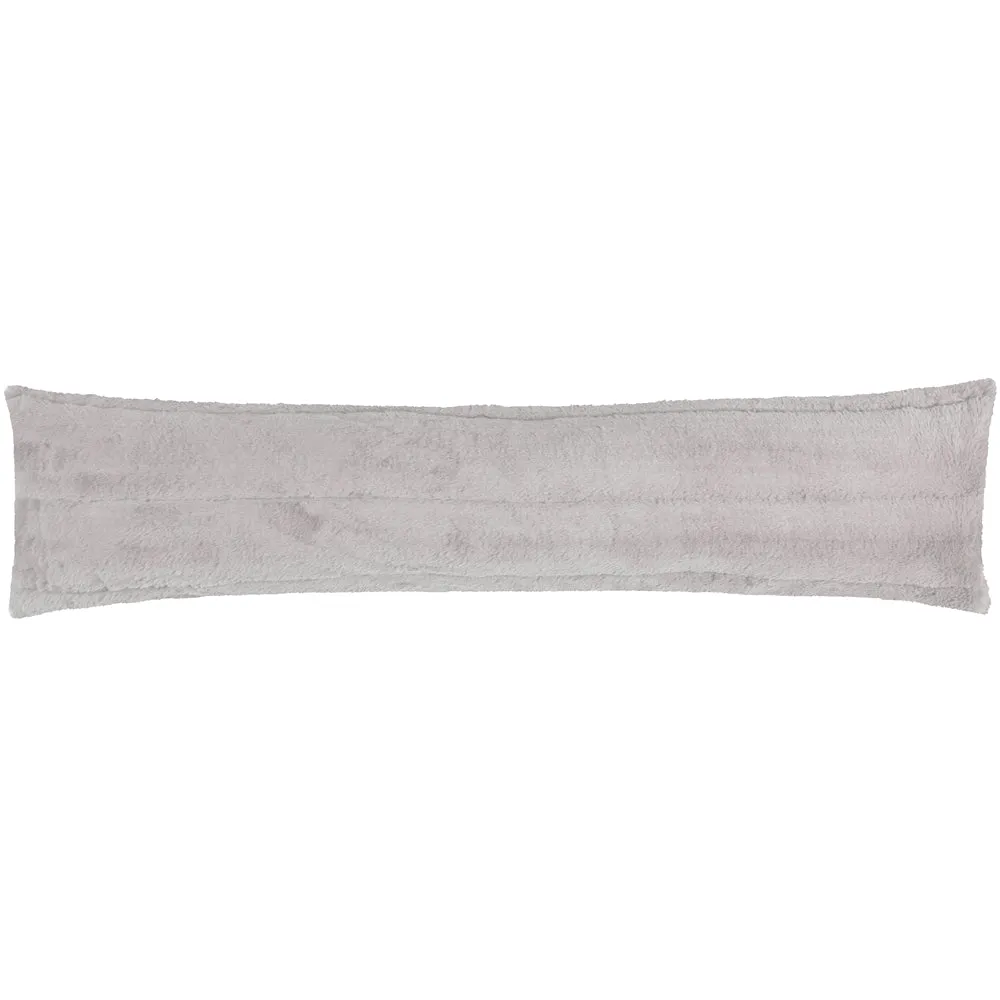 Empress Faux Fur Draught Excluder Grey
