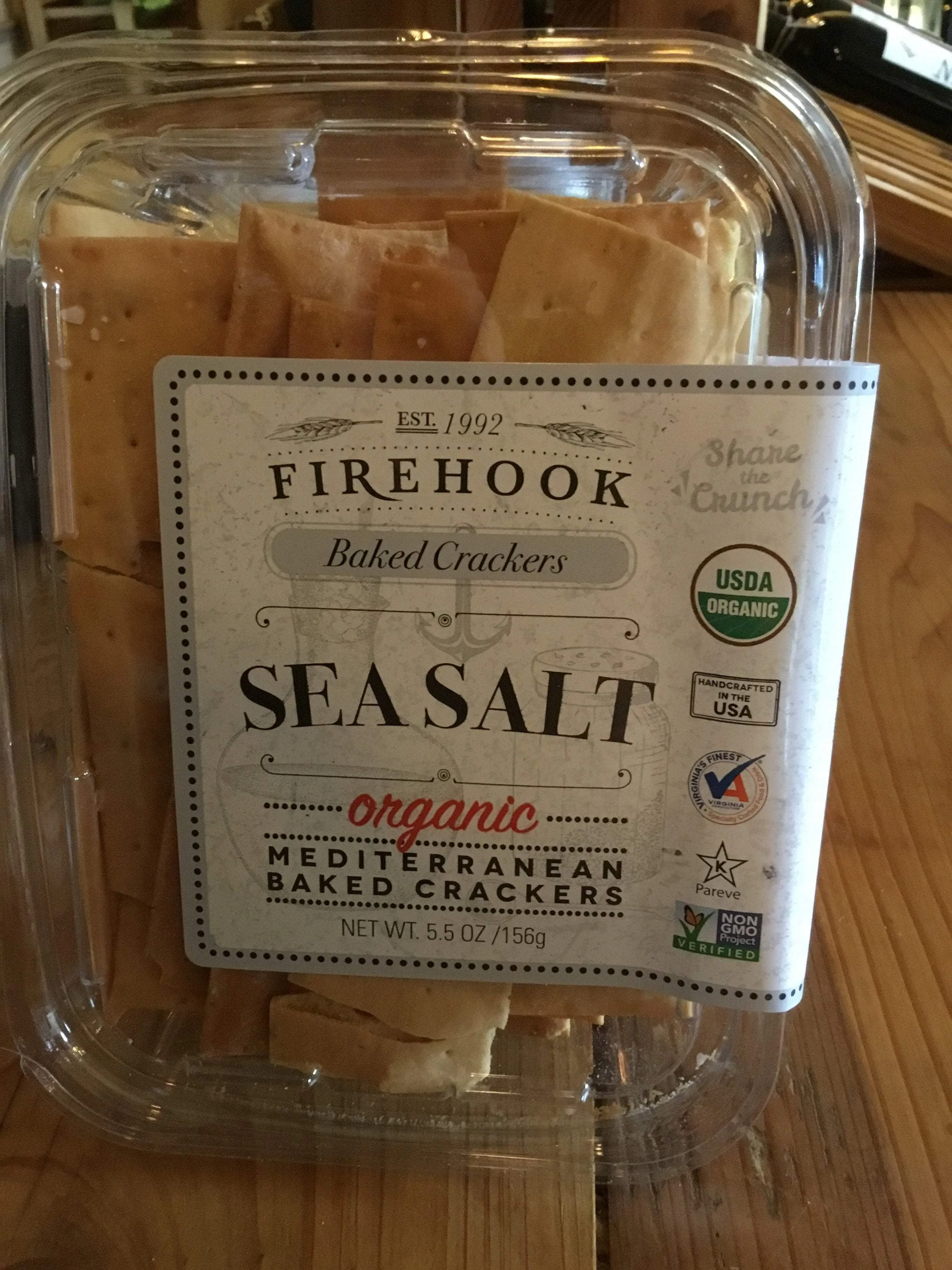 Firehook Sea Salt Baked Crackers
