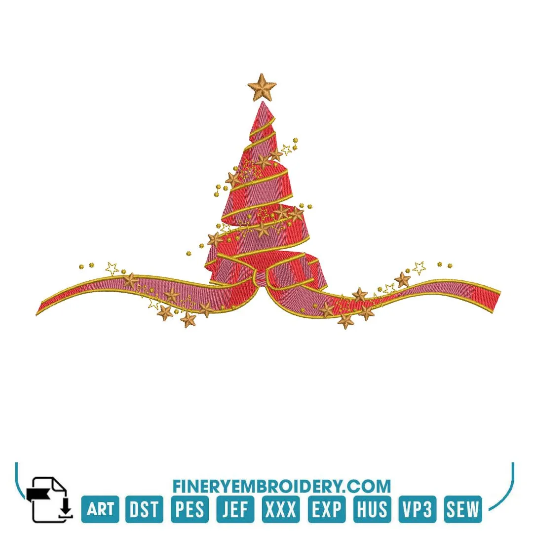 Holiday Decorations Embroidery Design Pack – 12 Festive designs - 3 Sizes