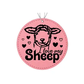 I Love My Sheep Christmas Ornament