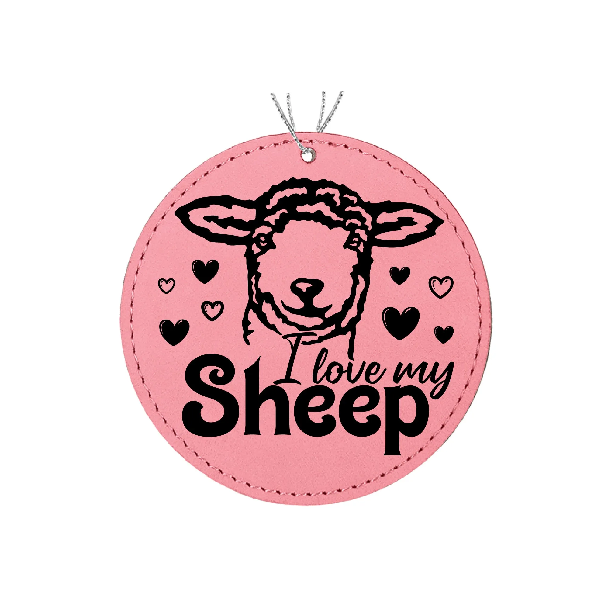 I Love My Sheep Christmas Ornament