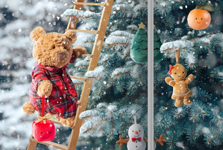 Jellycat Festive Folly Gingerbread Ruby Ornament