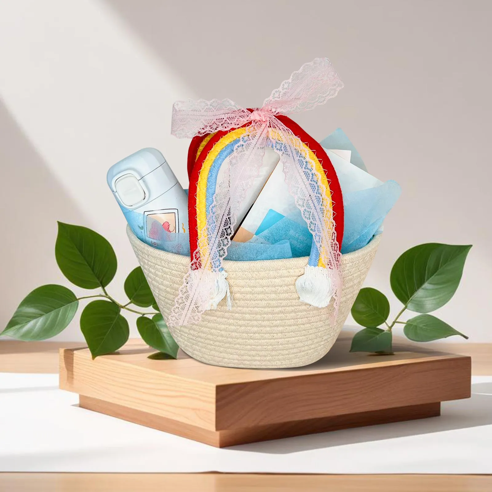 Knitting Gift Box, Rainbow Handle Luxury Box Gifts, Boxes for Gifts