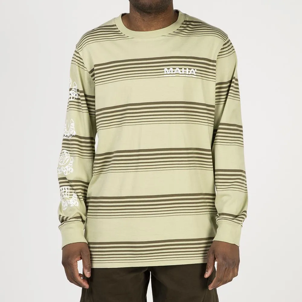 Maharishi Wavelength Organic Long Sleeve T-shirt / Aurora Olive