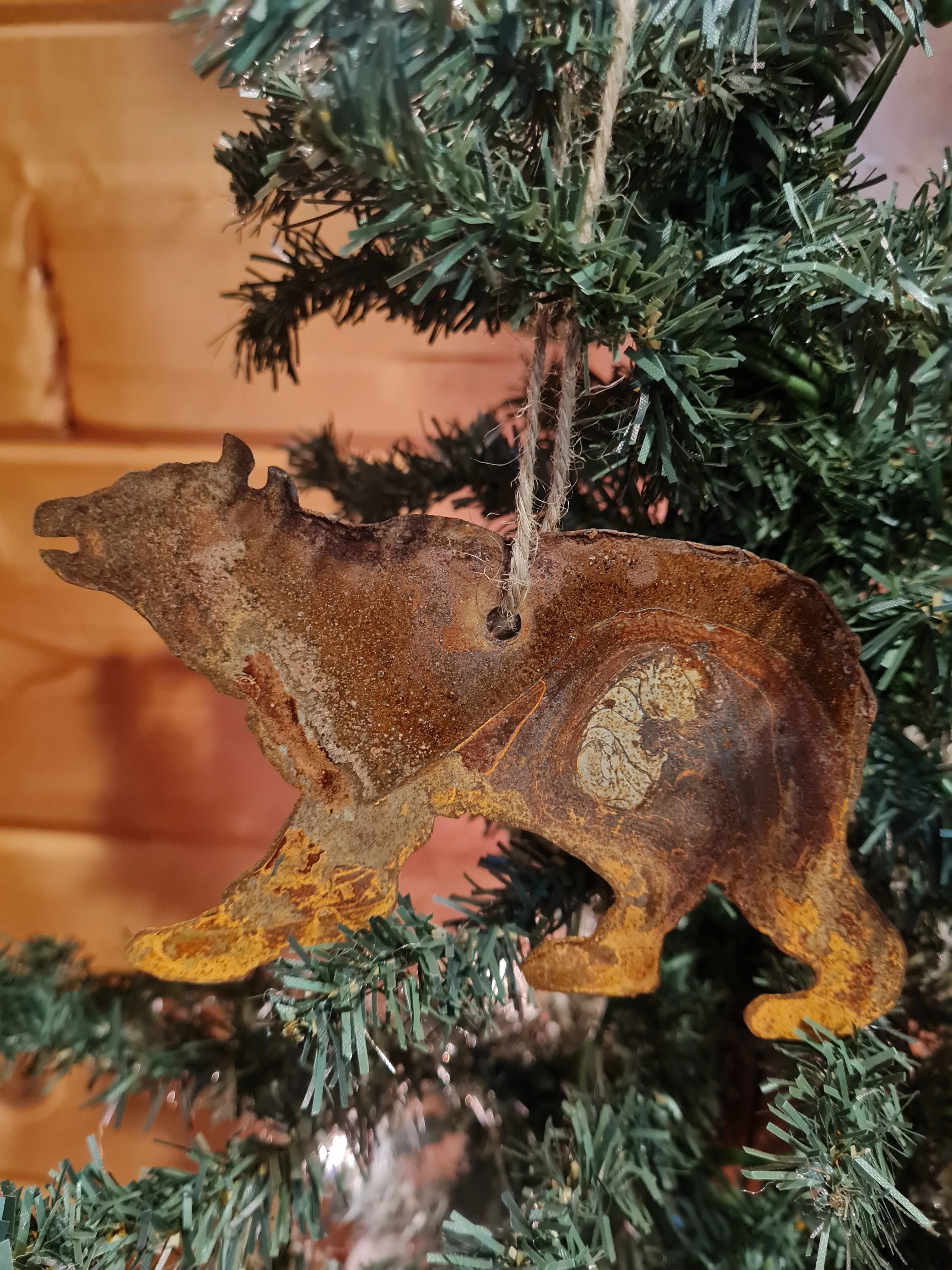 Metal Bear Ornament