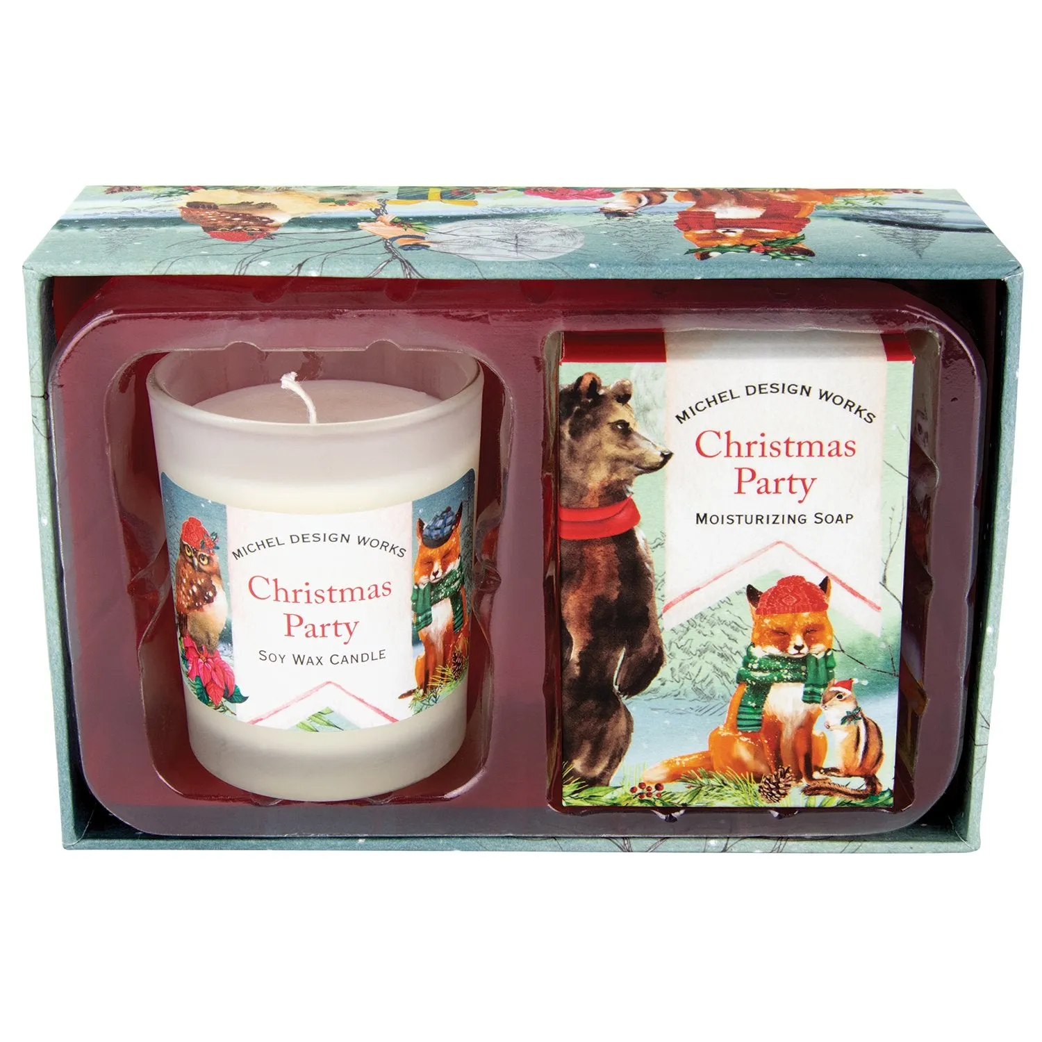 Michel Design Works Christmas Party Candle and Soap Gift Set