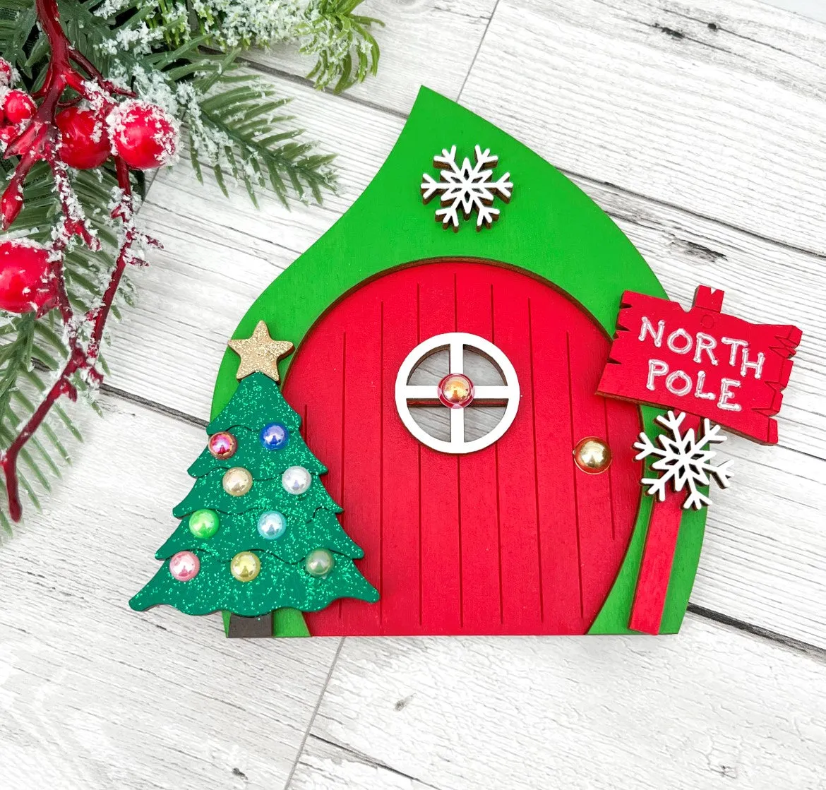 North Pole Elf Door Decoration