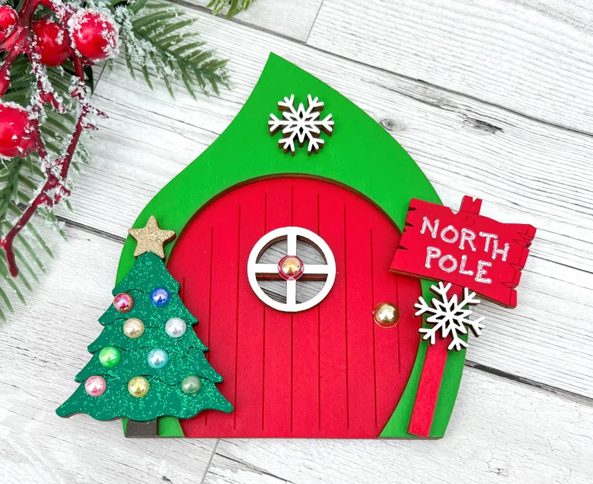 North Pole Elf Door Decoration