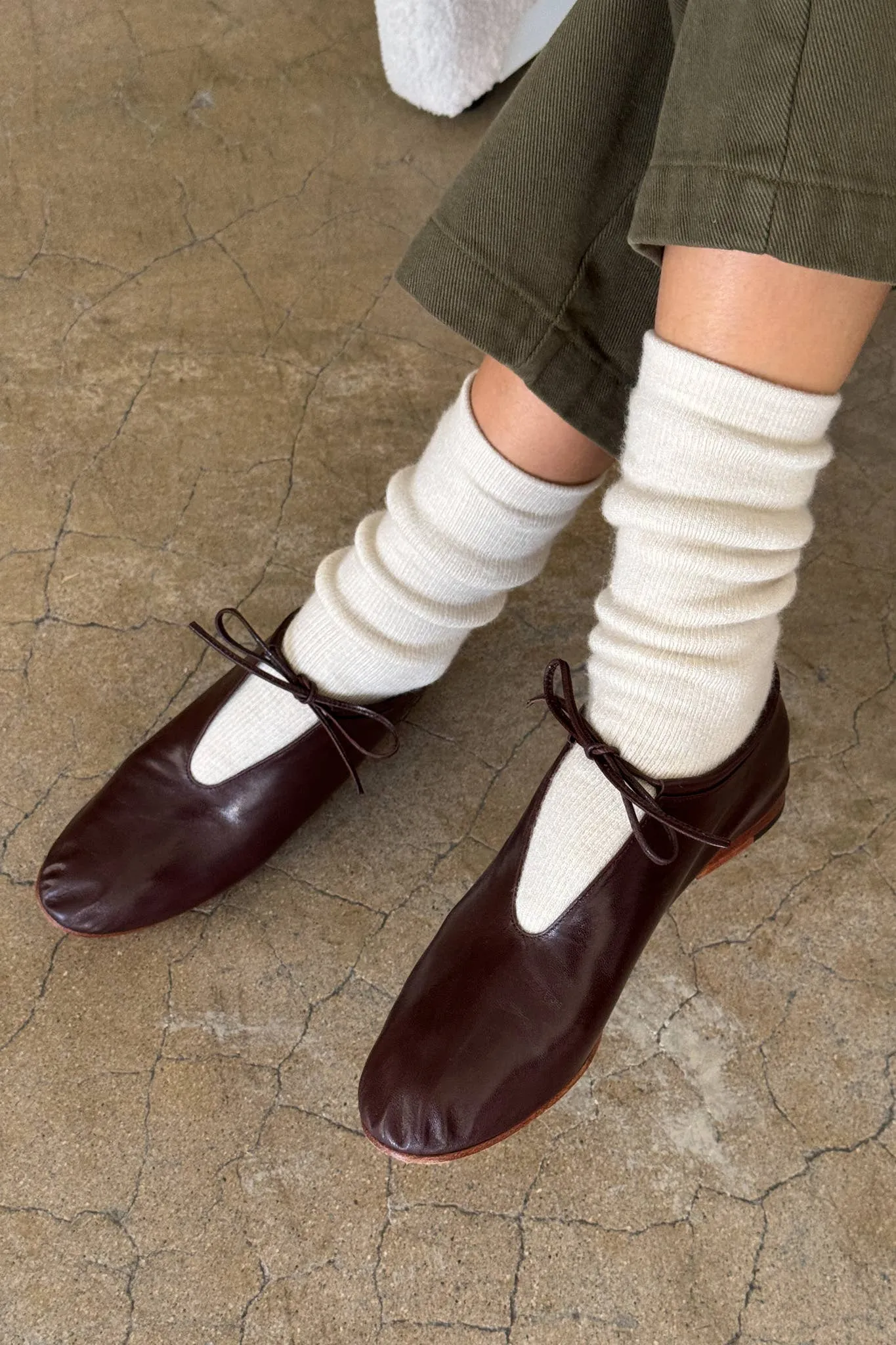 Oatmeal Camper Socks
