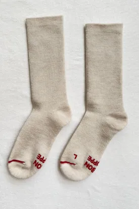 Oatmeal Camper Socks