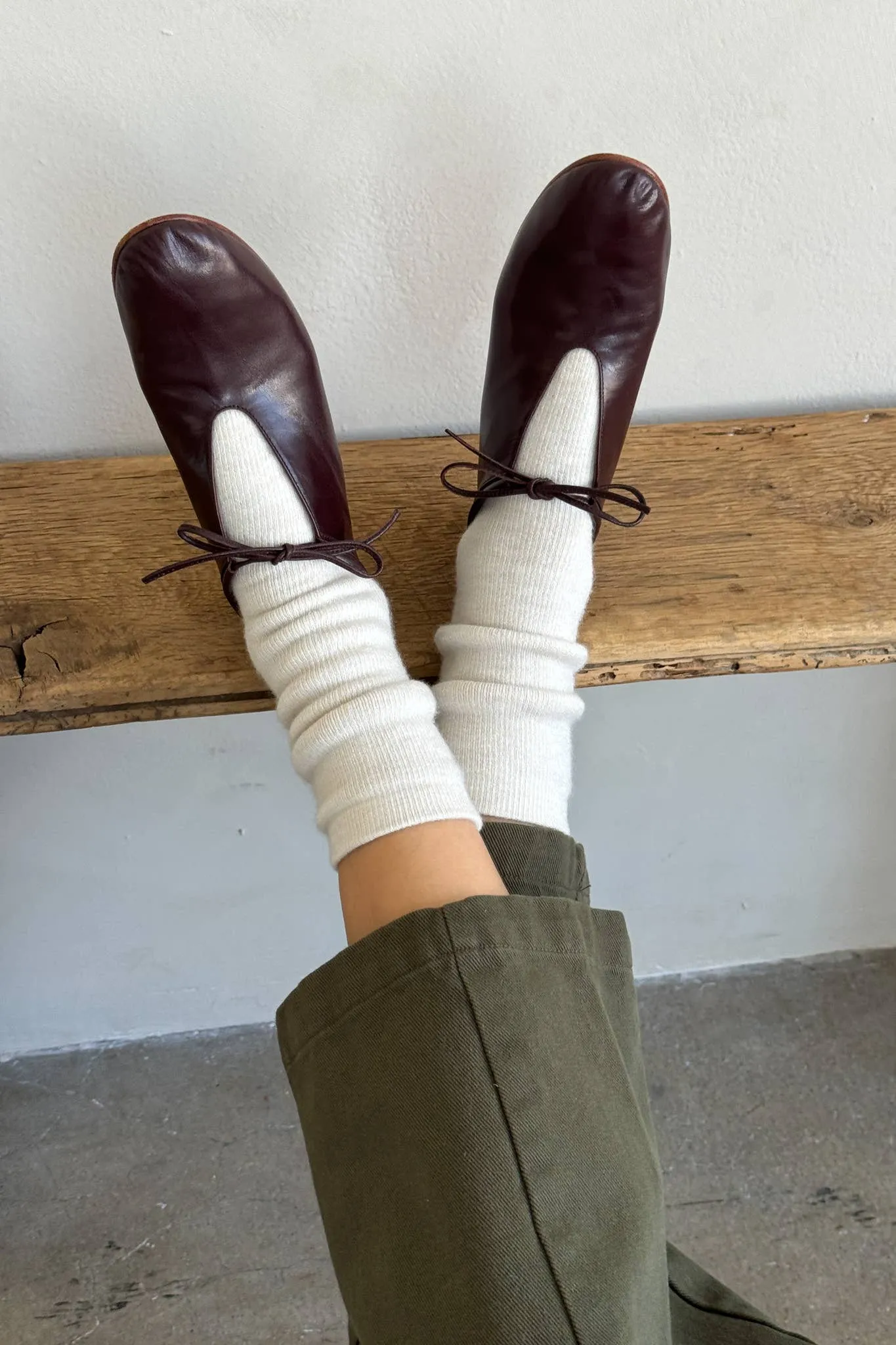 Oatmeal Camper Socks
