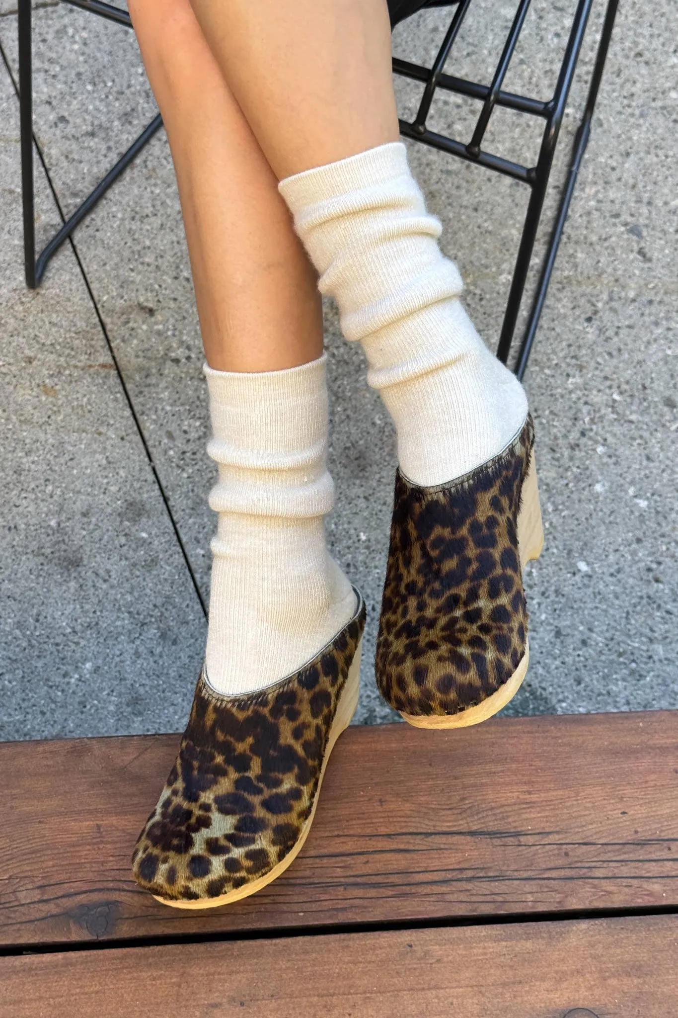 Oatmeal Camper Socks