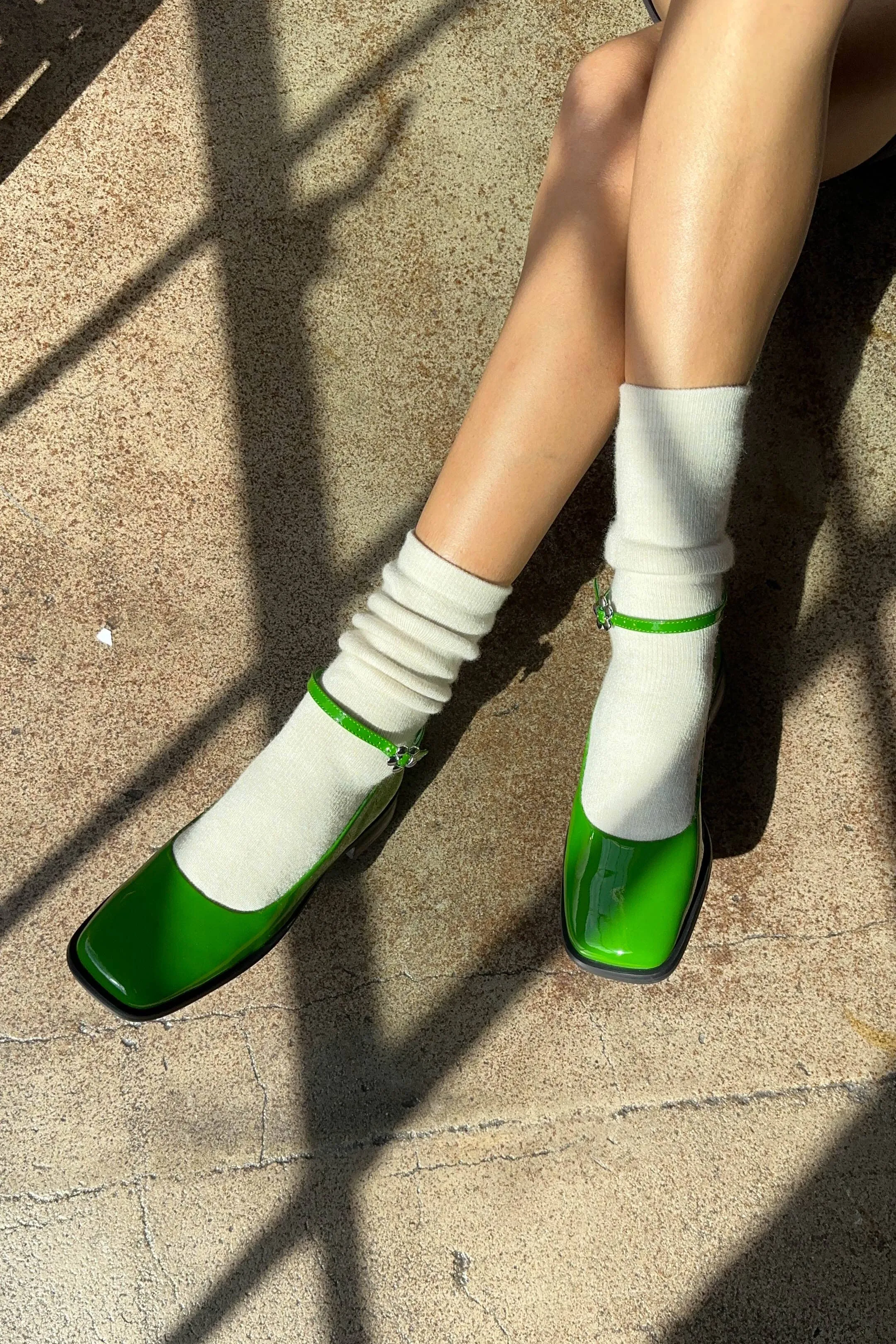Oatmeal Camper Socks