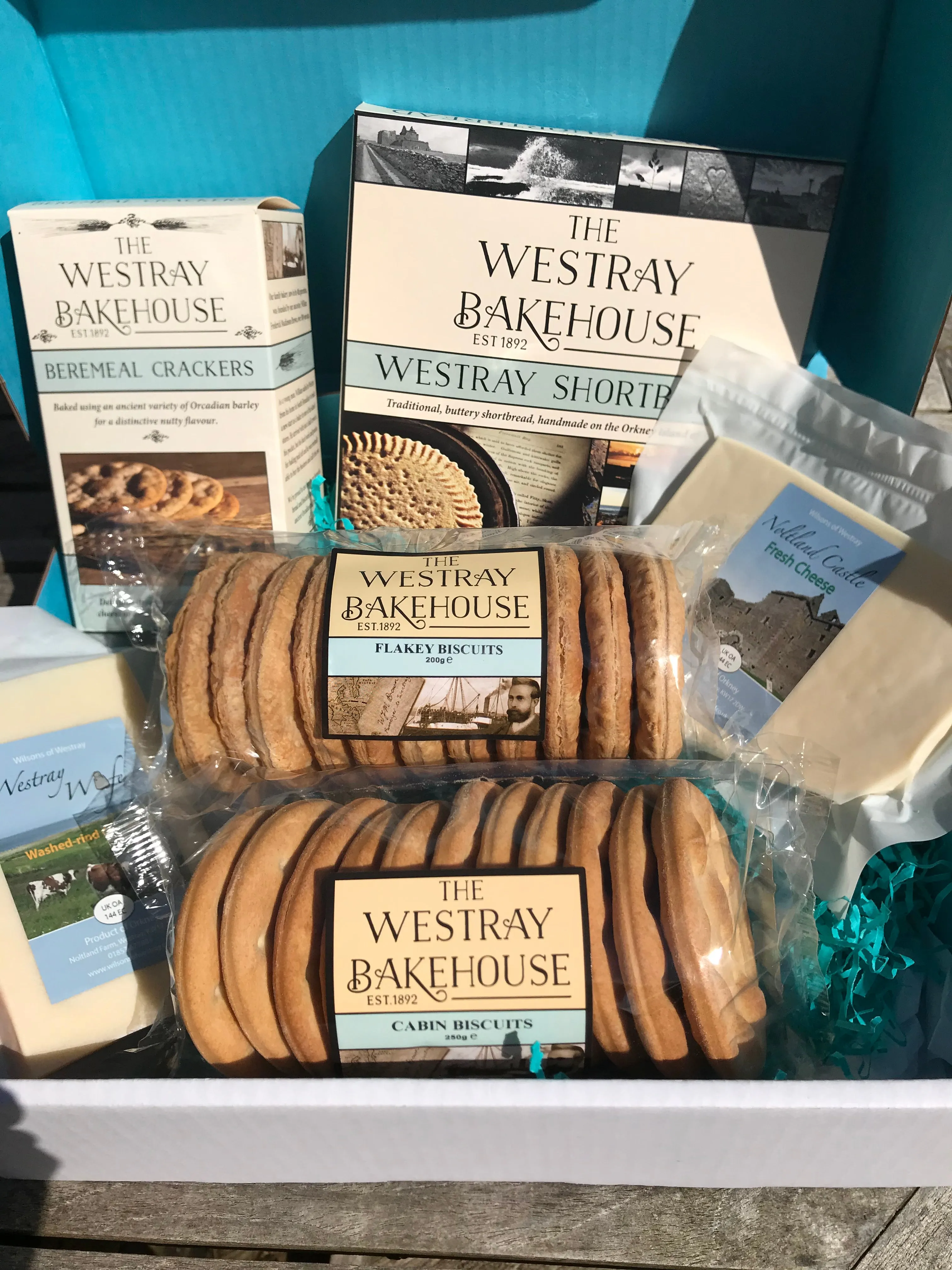 Orkney Christmas Cheese, Biscuit and Shortbread Box