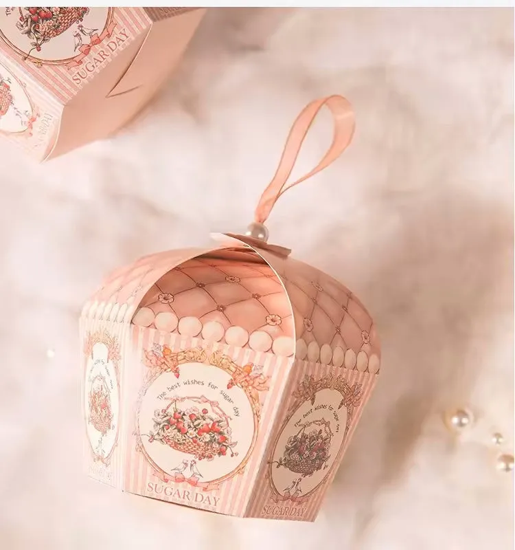 Pearl Flower Gift Box Set of 10, Reusable Birthday Chocolate Gift Box