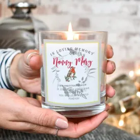 Personalised Christmas Lost Love One Candle Memorial Candle Christmas Remembrance Gift Remember Loved One  Loved One candle Loving Memory