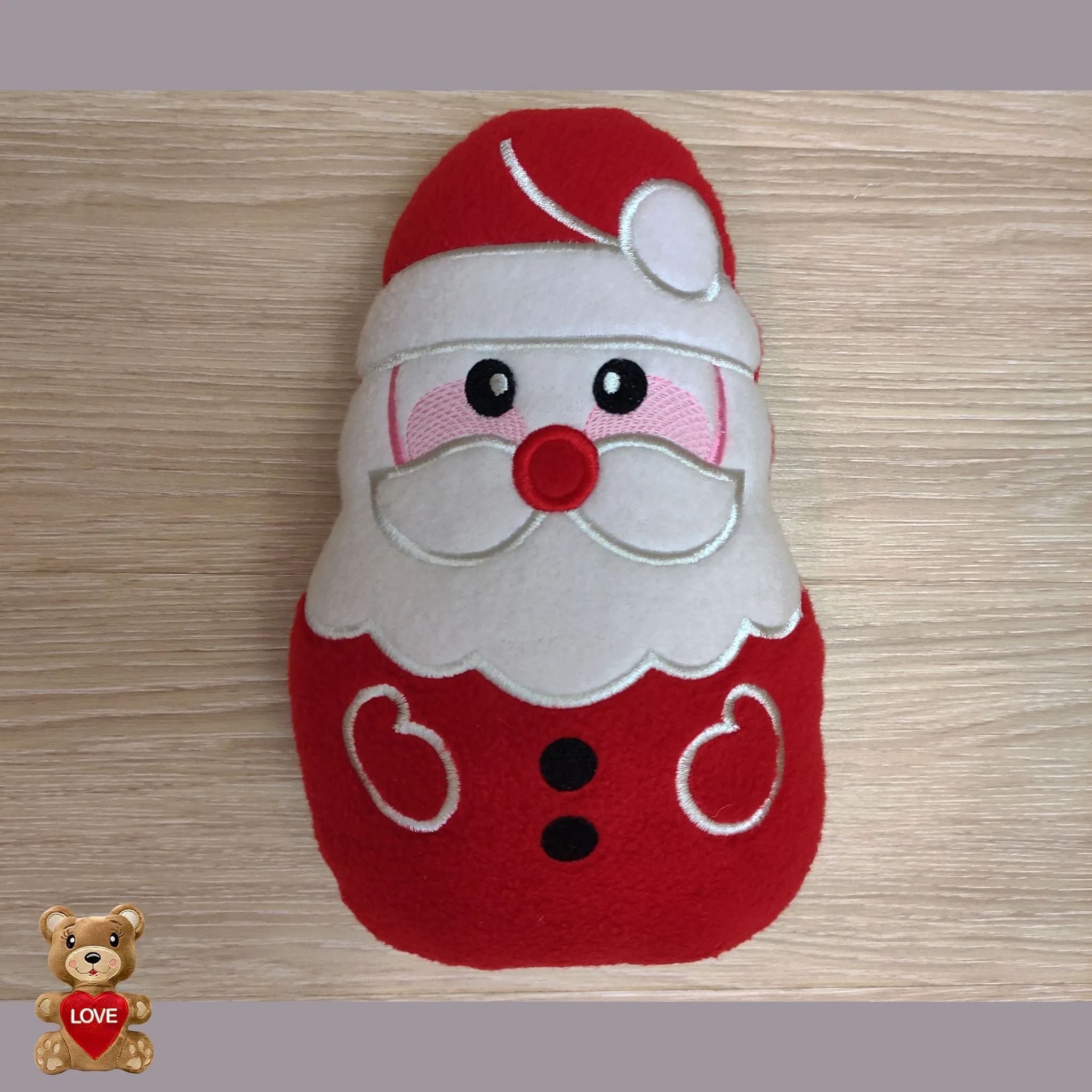 Personalised embroidery Plush Soft Toy Christmas Santa - Custom Gifts For Children