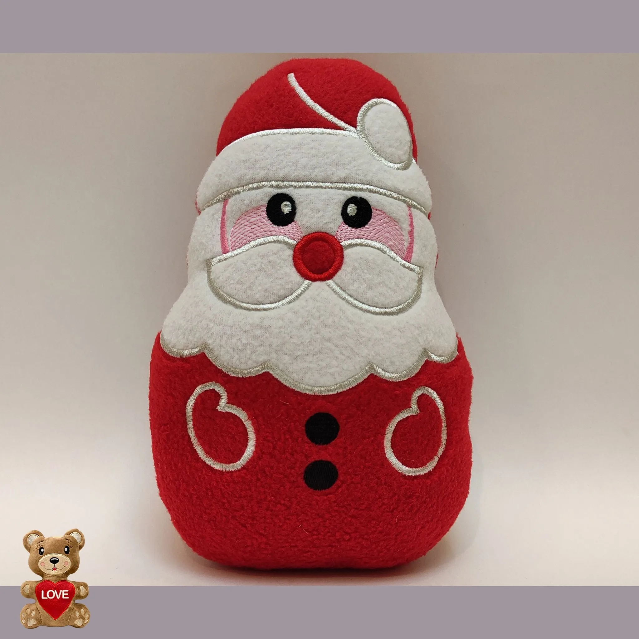 Personalised embroidery Plush Soft Toy Christmas Santa - Custom Gifts For Children