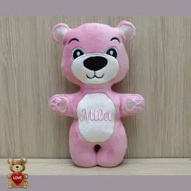 Personalised Pink BearTeddy Stuffed Toy - Custom Gifts For Children