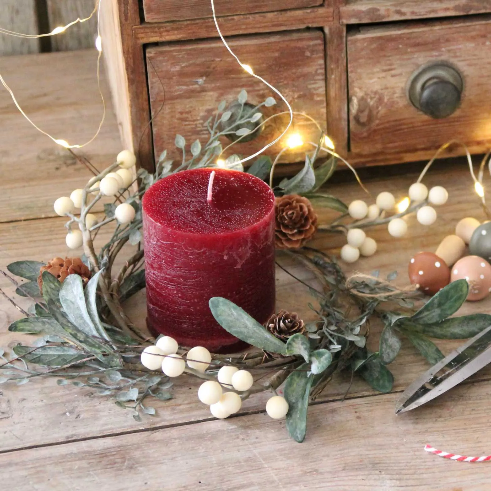 Pillar Candle - Bordeaux