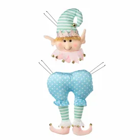 Plush Christmas Elf Wreath Accent Kit: Mint, Pink & Blue