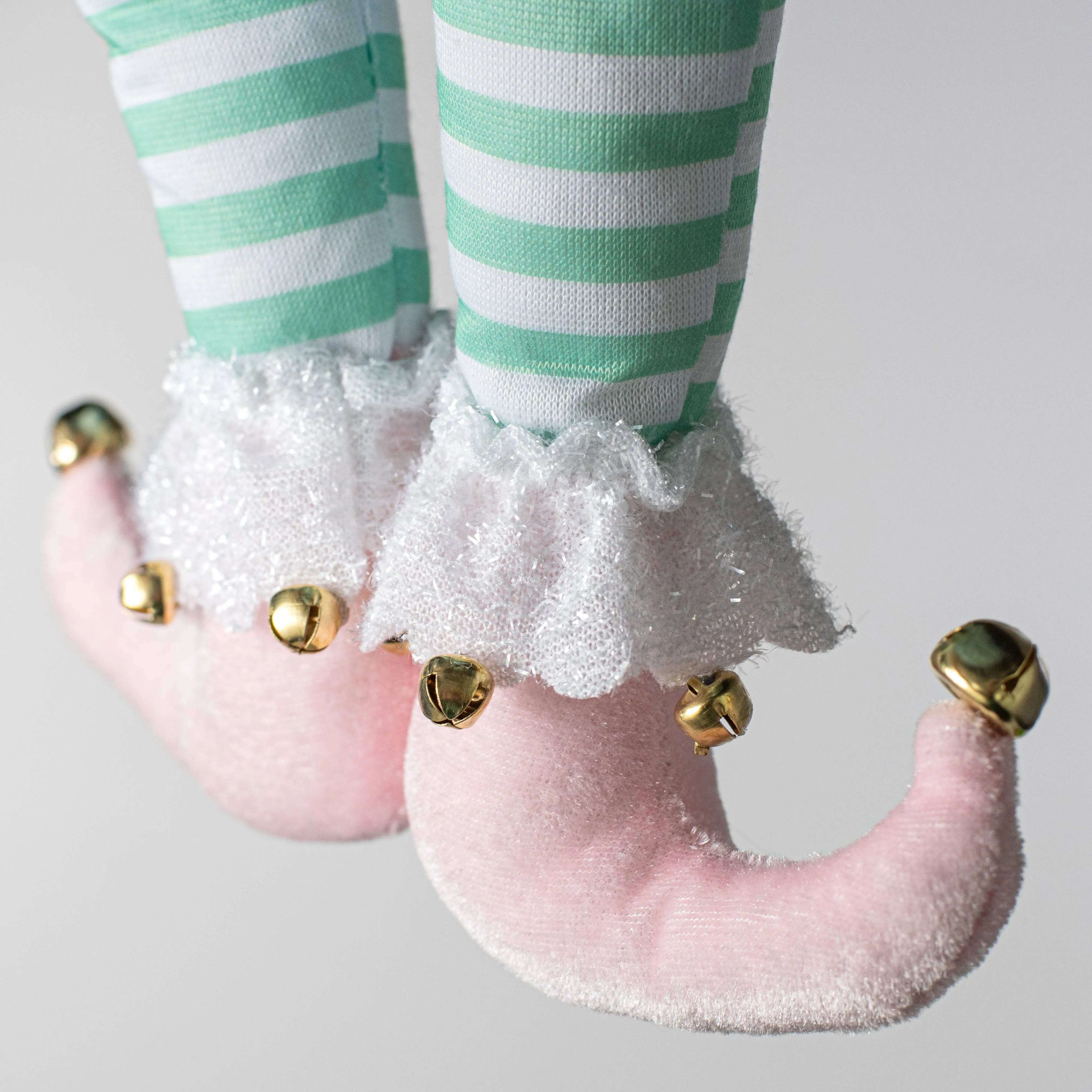 Plush Christmas Elf Wreath Accent Kit: Mint, Pink & Blue