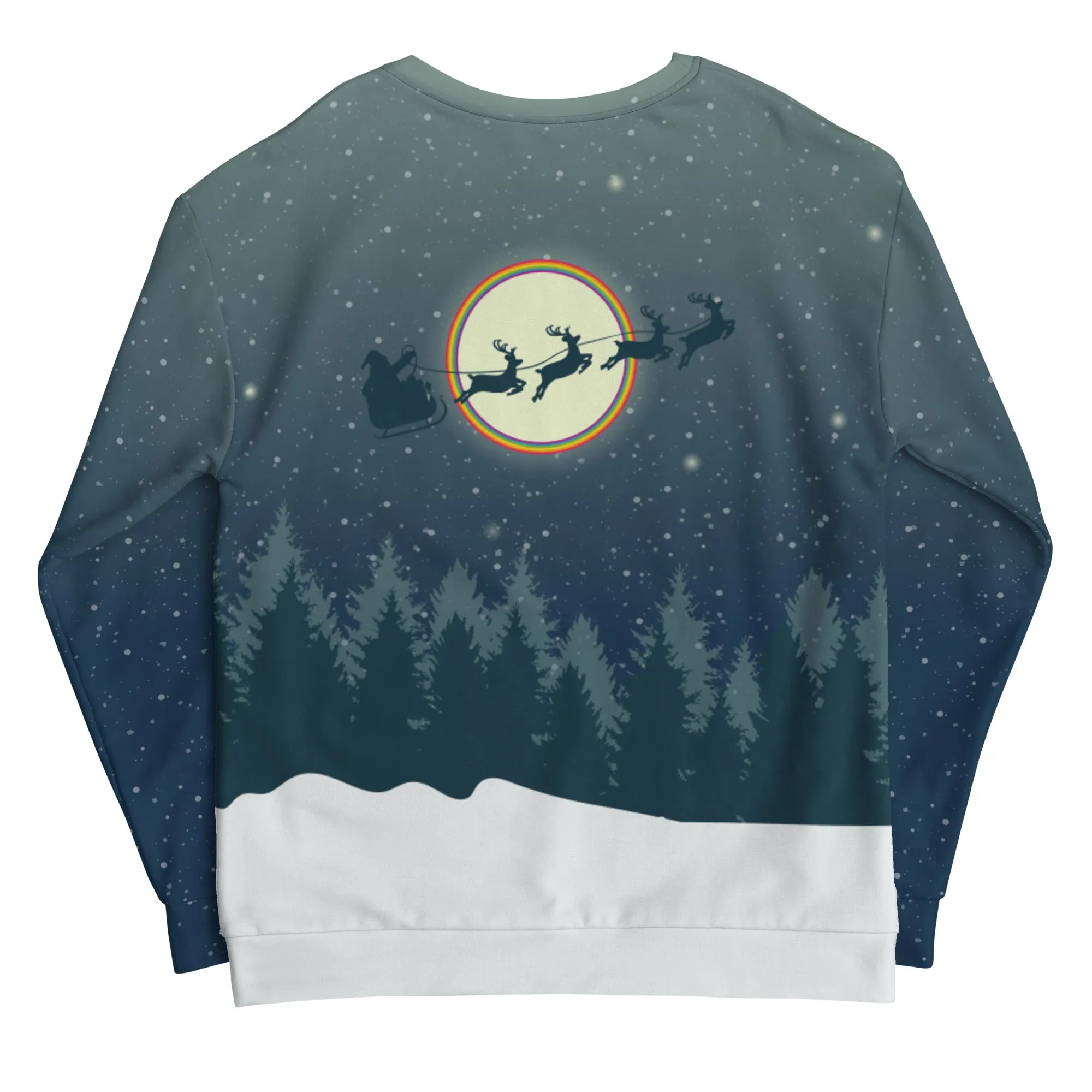 Rainbow Pride Snowman Christmas Sweatshirt