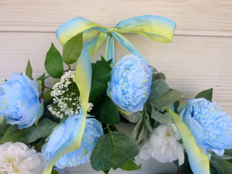 Spring peony wreath, Wreaths for the Front door, Spring Wreaths, peony wreath