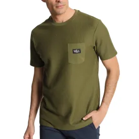 V&Lucchino textured cotton t-shirt green