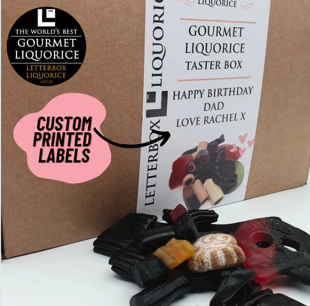Vegan Liquorice Gift Box - With Personalised Message