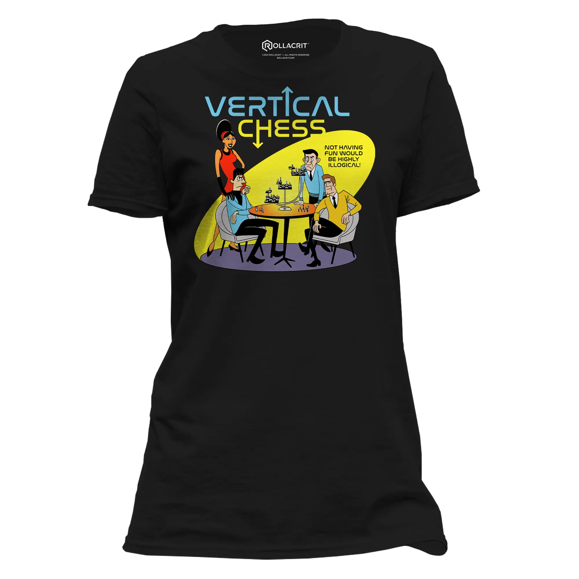 Vertical Chess Femme T-Shirt