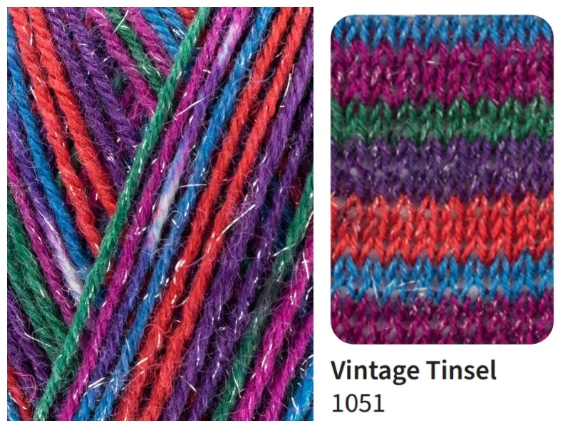 WEST YORKSHIRE SPINNERS SIGNATURE 4 PLY - Sparkle Christmas sock yarns