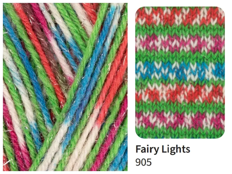 WEST YORKSHIRE SPINNERS SIGNATURE 4 PLY - Sparkle Christmas sock yarns