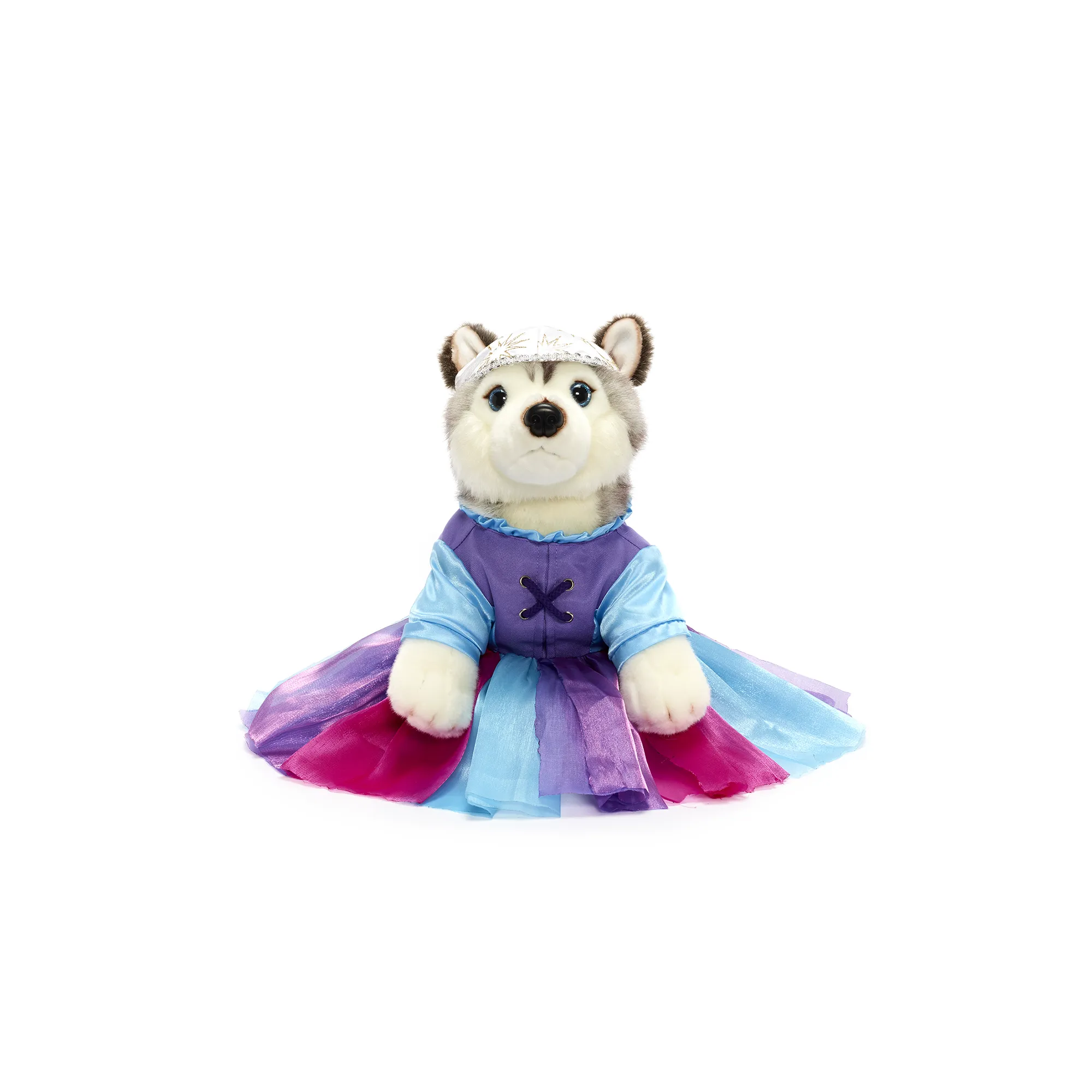 Adorable Husky Dog Costume for Kids - Realistic Full Body Outfit with Plush Fur and Mask